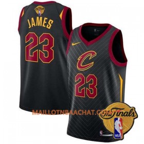 Maillot NBA Cleveland Cavaliers LeBron James 23 2018 NBA Finals Patch Nike Noir Swingman - Homme